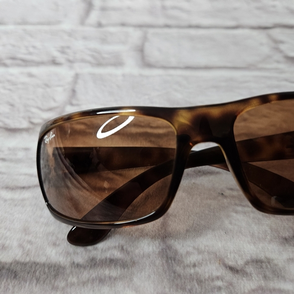 Ray Ban Rb4075 Polished Havana Sunglasses Brown - Picture 7 of 9